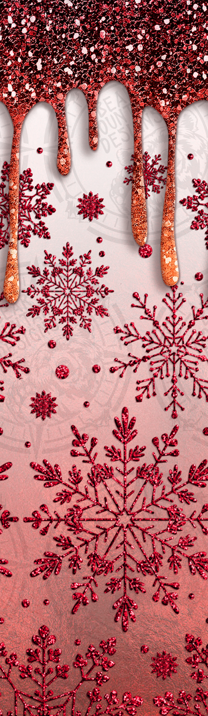 Drip Snowflake Red - Pen Wrap