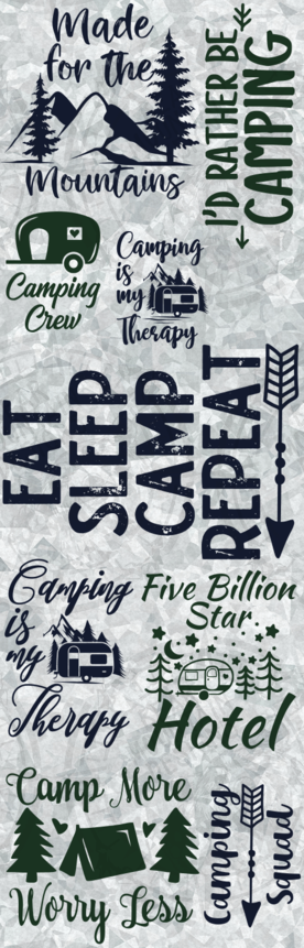 Eat Sleep Camp Repeat - Pen Wrap