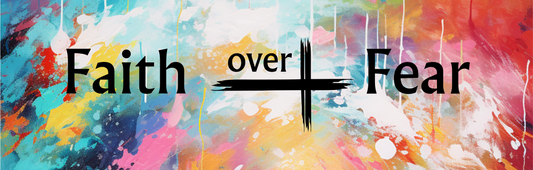 Faith Over Fear Color Splash - Pen Wrap