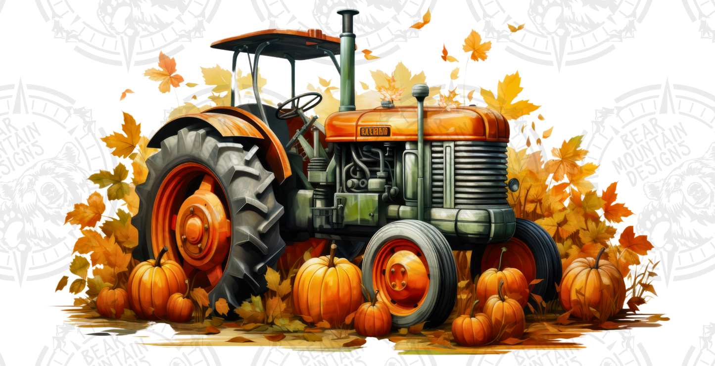 Fall Tractor - Cup Wrap