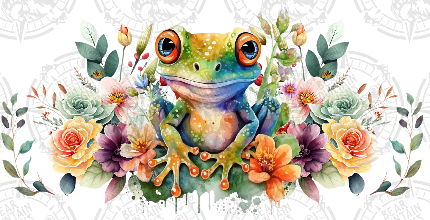 Floral Frog - Cup Wrap