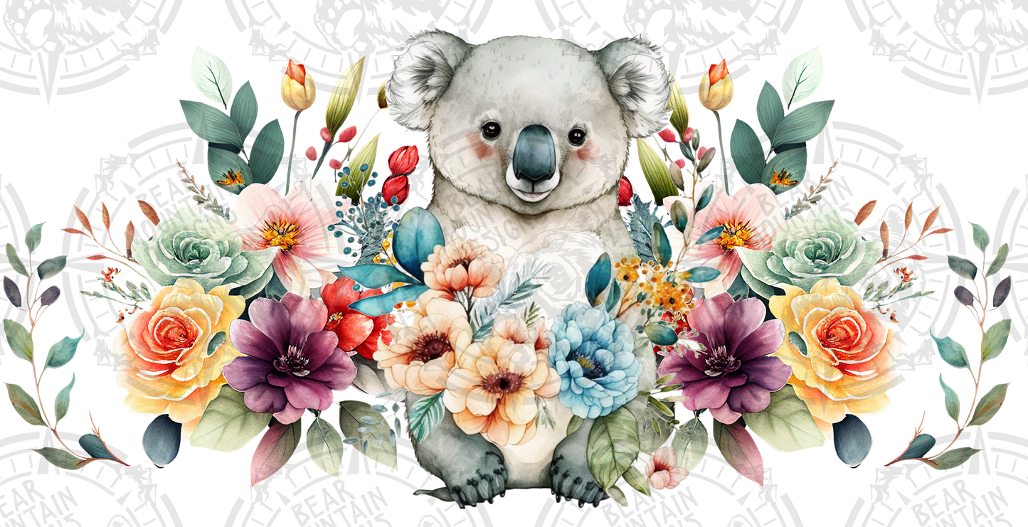 Floral Koala - Cup Wrap
