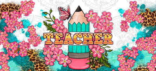 Floral Teacher - Cup Wrap