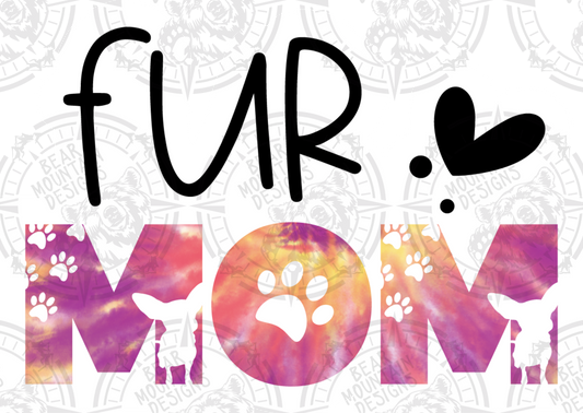 Fur Mama Dog 3 - White Background