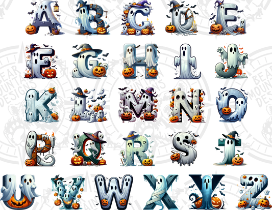 4.5 Inch Ghost Letters