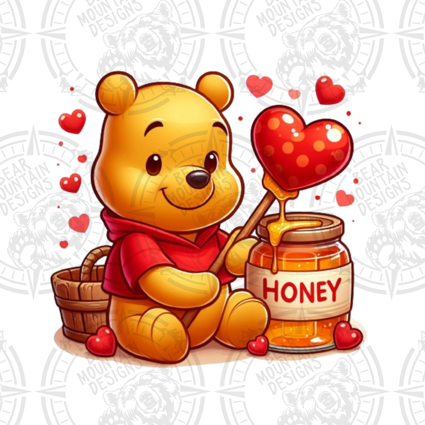 Honey Heart Pooh Bear
