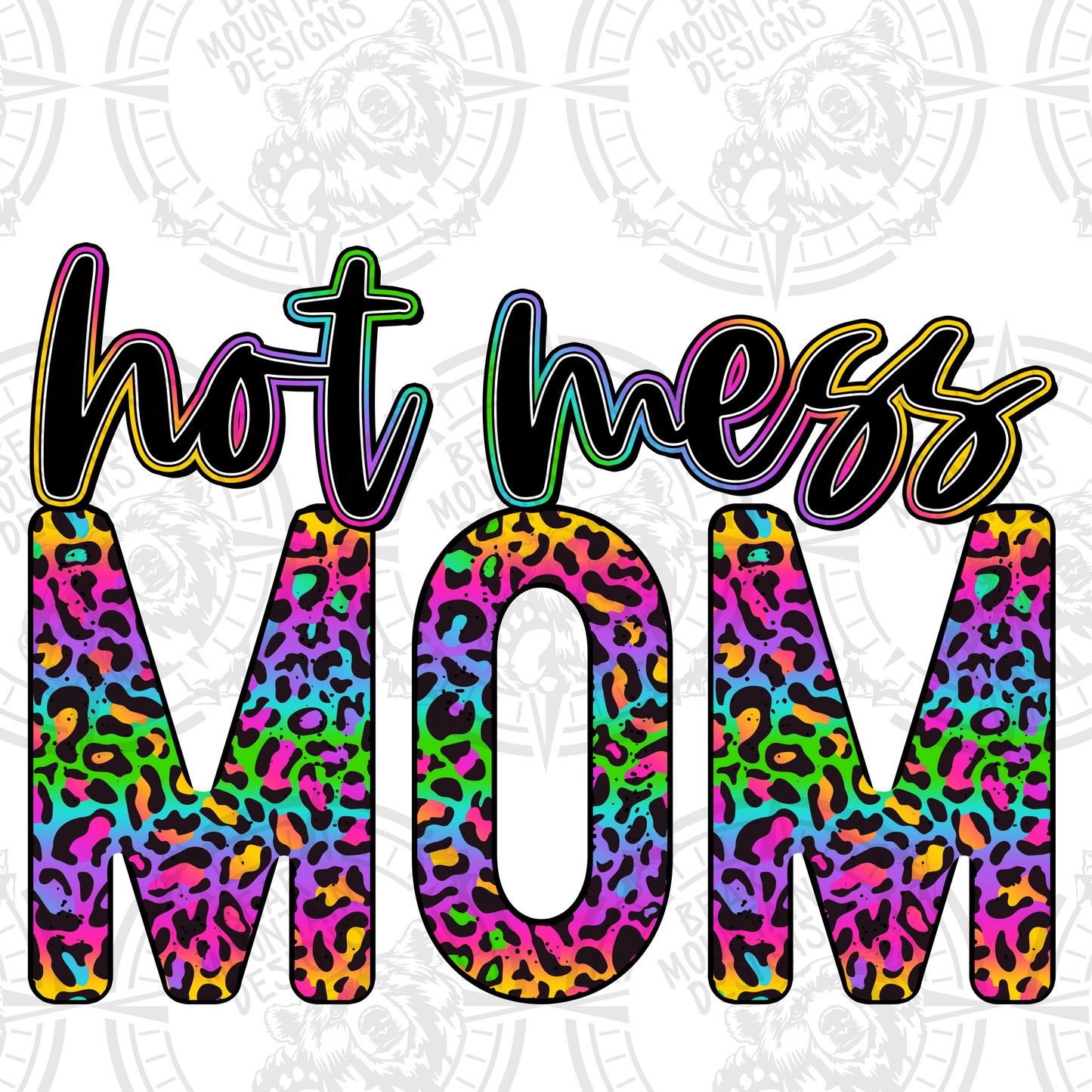 Hot Mess Rainbow Cheetah