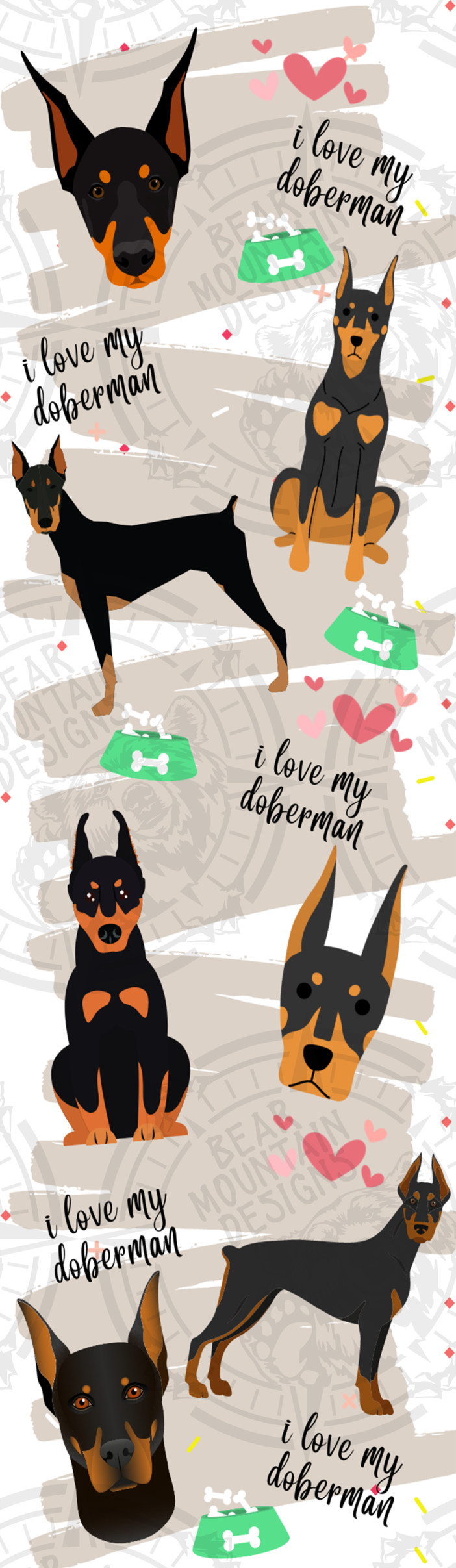 I Love My Doberman - Pen Wrap