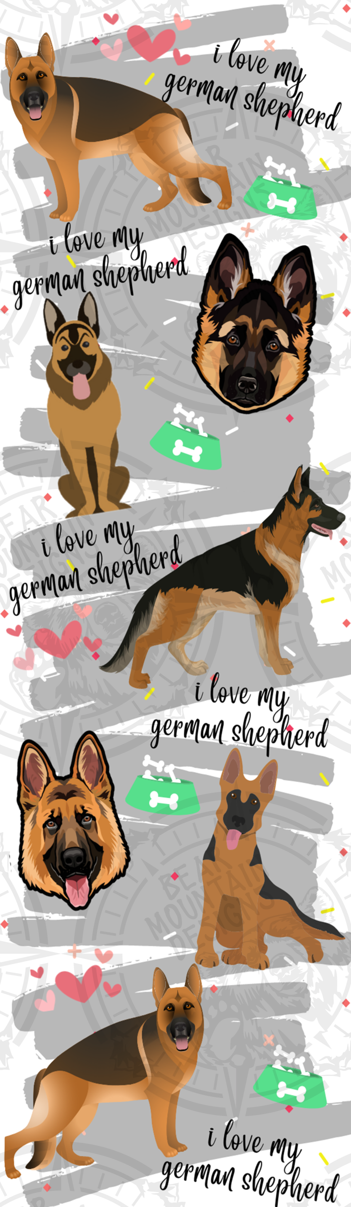 I Love My German Shepherd - Pen Wrap