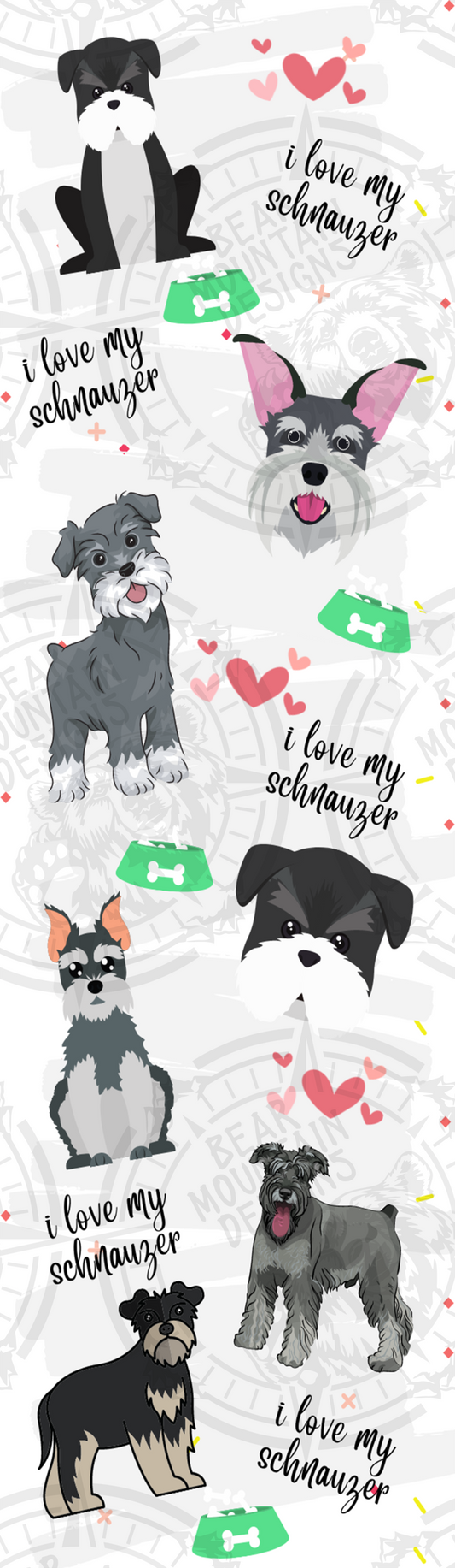 I Love My Schnauzer - Pen Wrap