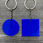 Blue - 1.75 Inch Acrylic Keychains