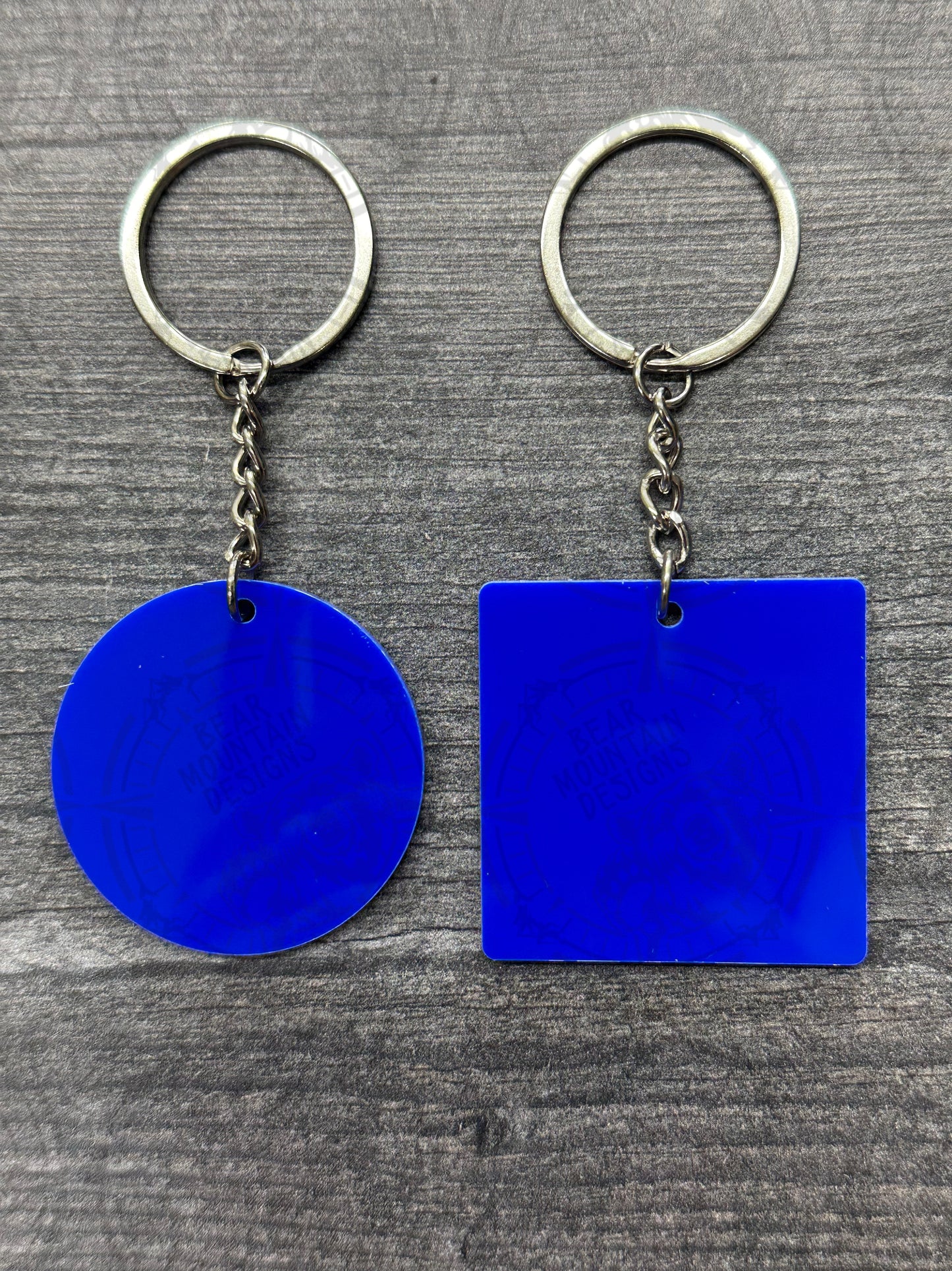 Blue - 1.75 Inch Acrylic Keychains