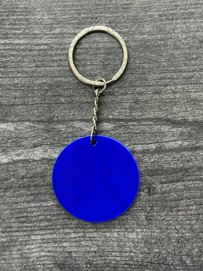 Blue - 1.75 Inch Acrylic Keychains