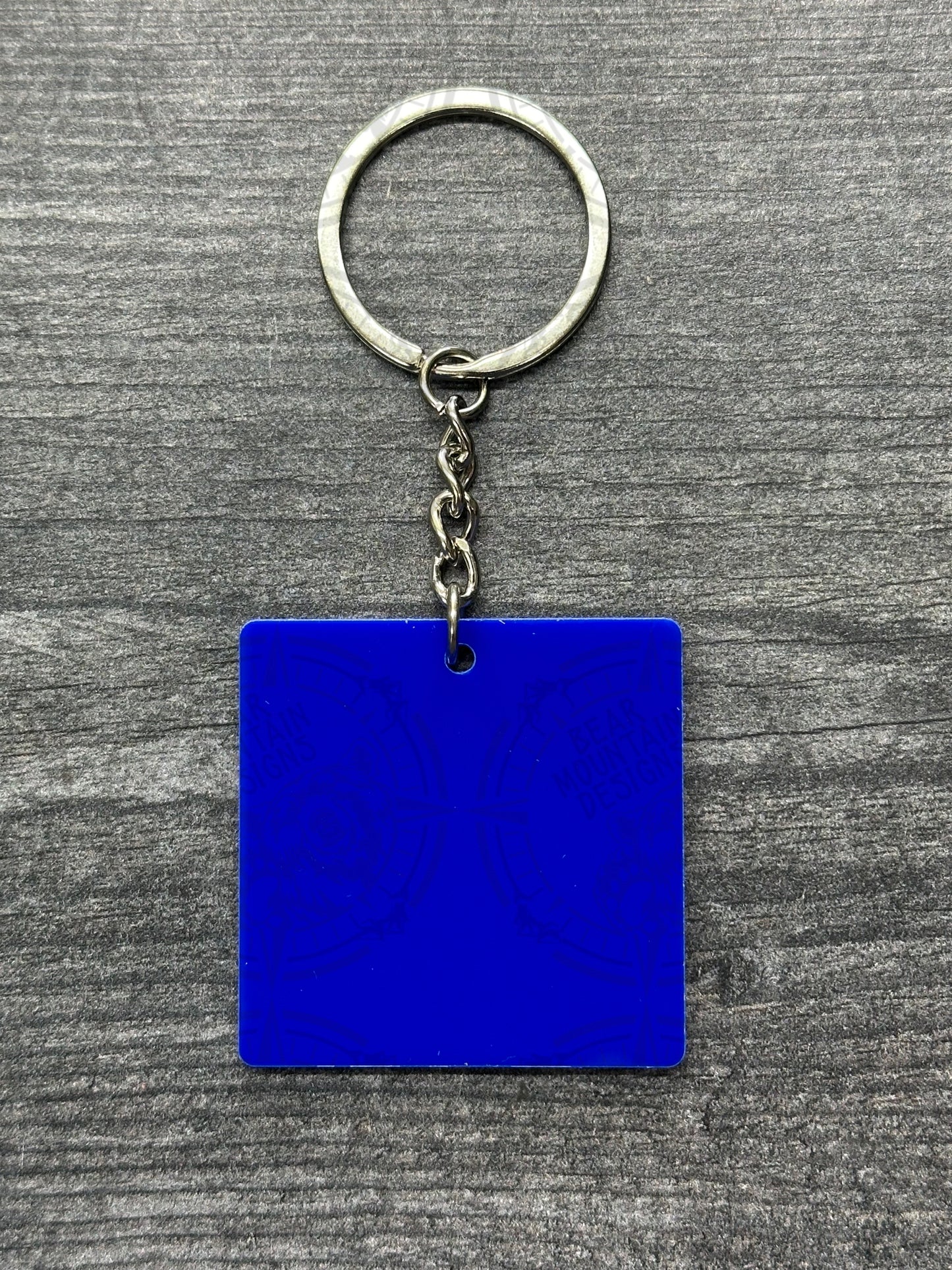 Blue - 1.75 Inch Acrylic Keychains