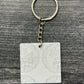 White - 1.75 Inch Acrylic Keychains