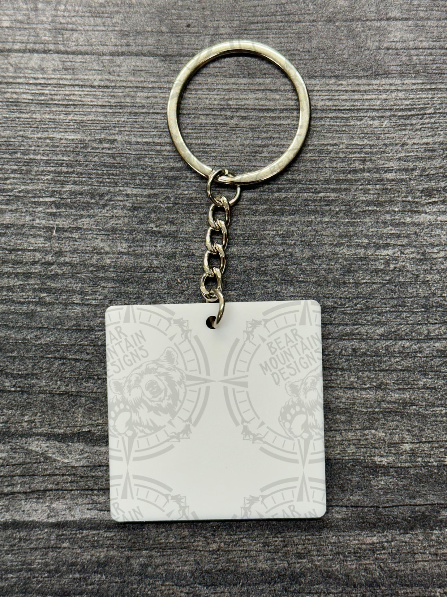 White - 1.75 Inch Acrylic Keychains