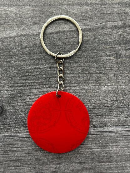 Red - 1.75 Inch Acrylic Keychains