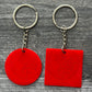 Red - 1.75 Inch Acrylic Keychains