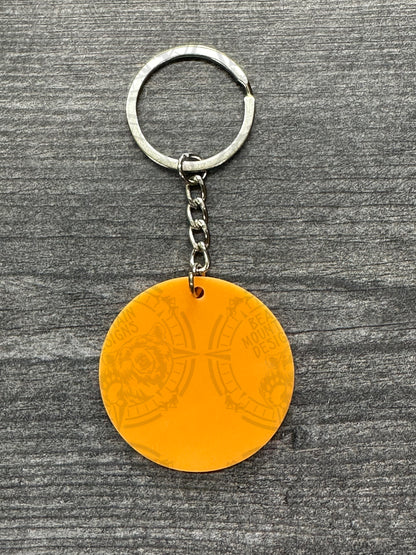 Orange - 1.75 Inch Acrylic Keychains