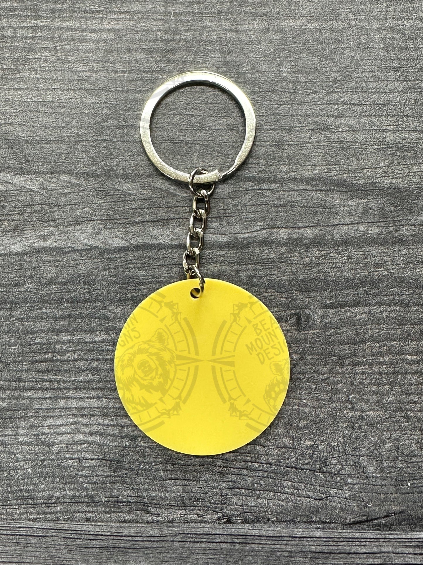 Yellow - 1.75 Inch Acrylic Keychains