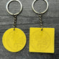 Yellow - 1.75 Inch Acrylic Keychains