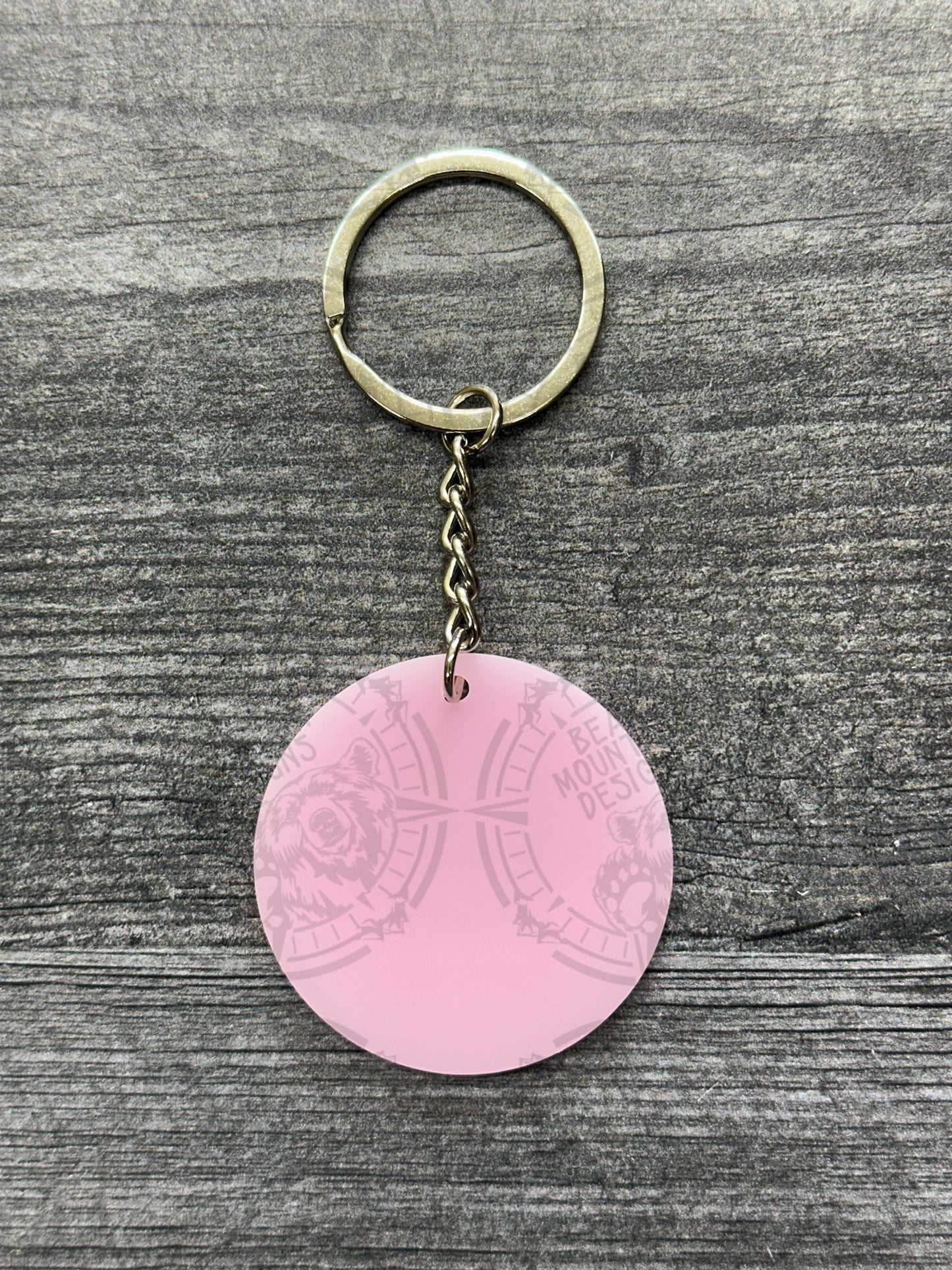 Pink - 1.75 Inch Acrylic Keychains