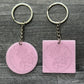 Pink - 1.75 Inch Acrylic Keychains