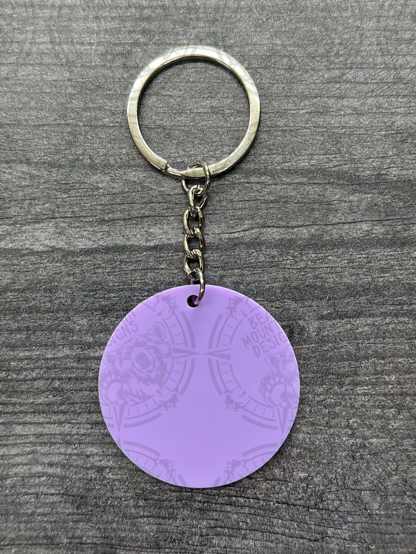 Purple - 1.75 Inch Acrylic Keychains