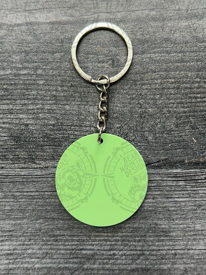 Green - 1.75 Inch Acrylic Keychains