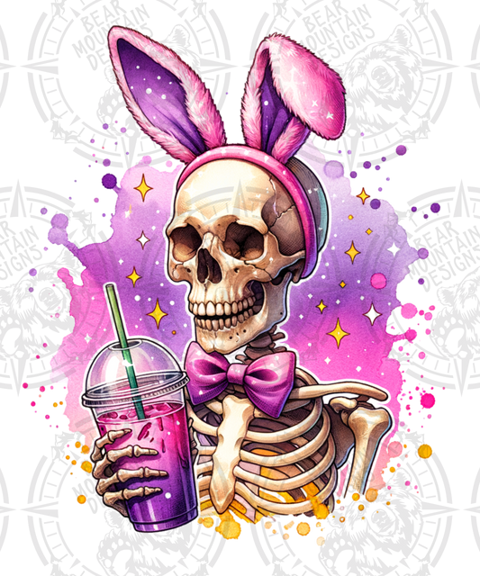 Iced Drink Skeleton Bunny