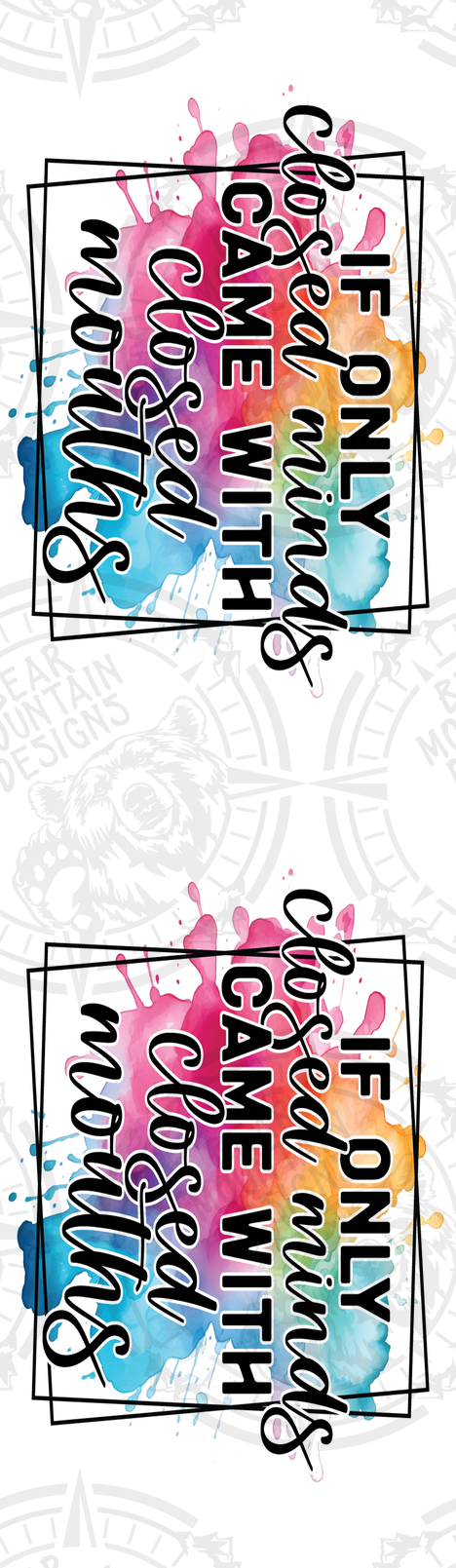 If Only Closed Minds