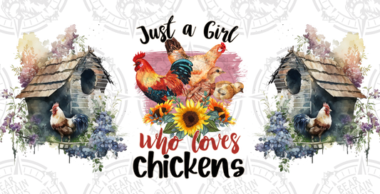 Just A Girl Who Loves Chickens - Cup Wrap