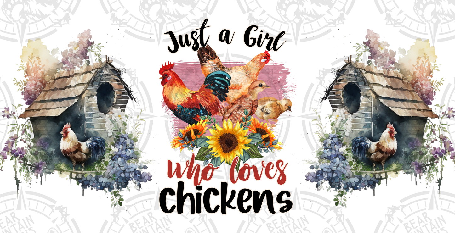 Just A Girl Who Loves Chickens - Cup Wrap