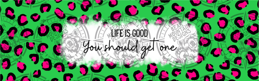 Life Is Good Animal Print - Pen Wrap