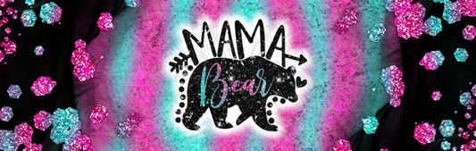 Mama Bear Pink & Blue - Pen Wrap