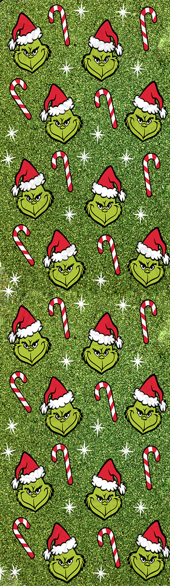 Mini Grinch Faces & Candy Canes - Pen Wrap