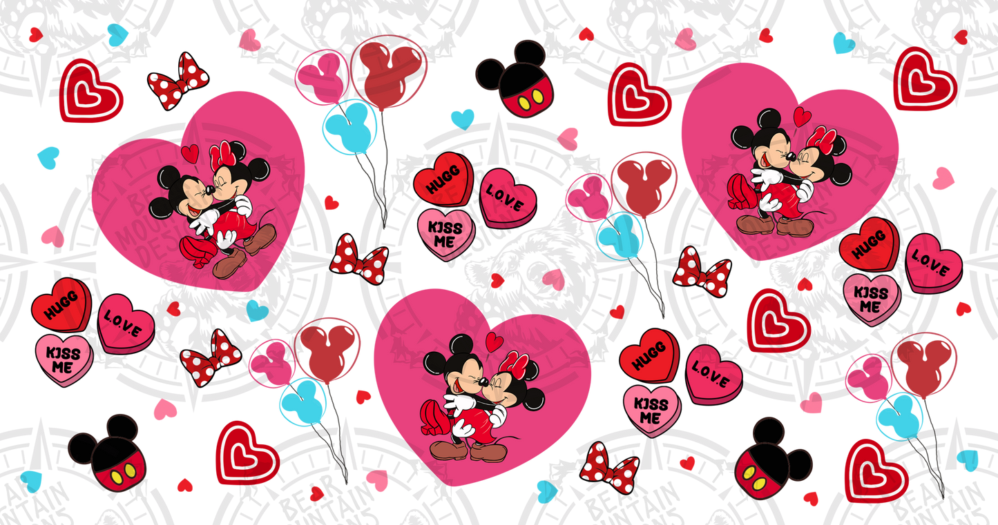 Minnie & Mickey Valentines 1 - Cup Wrap