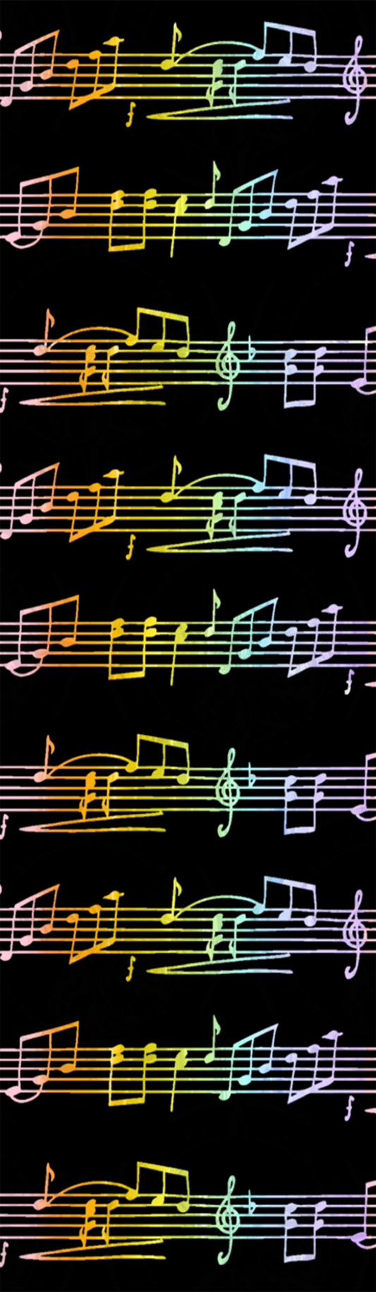 Music Notes Rainbow - Pen Wrap