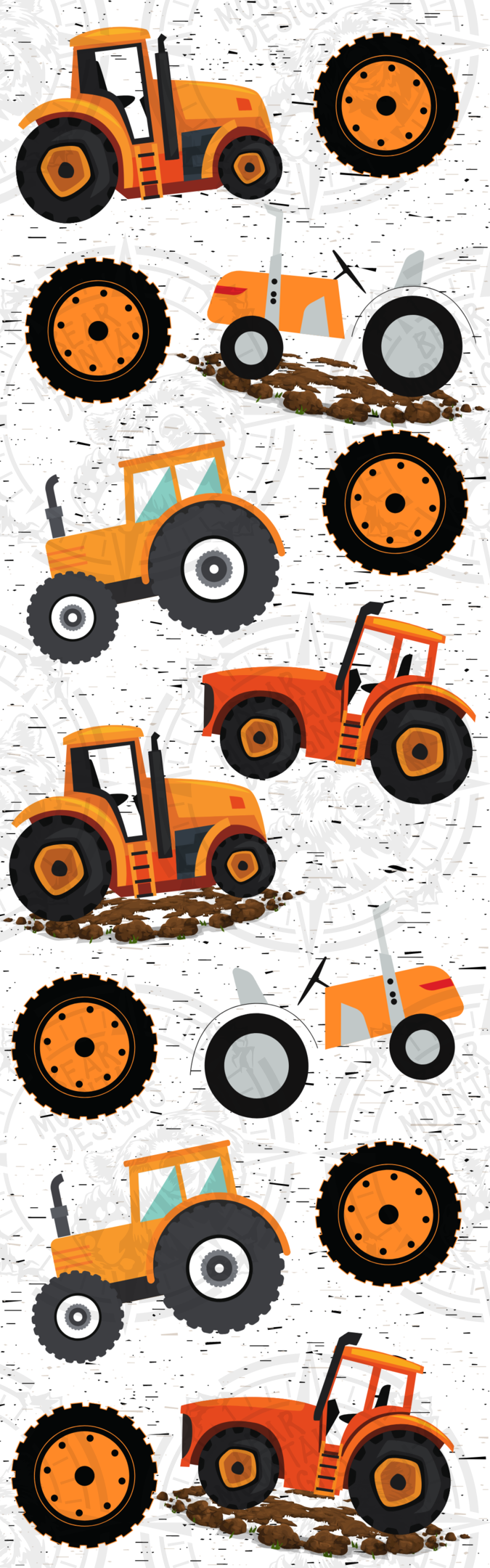 Orange Tractor - Pen Wrap