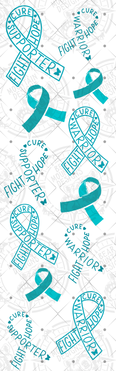 Ovarian Cancer Ribbon - Pen Wrap