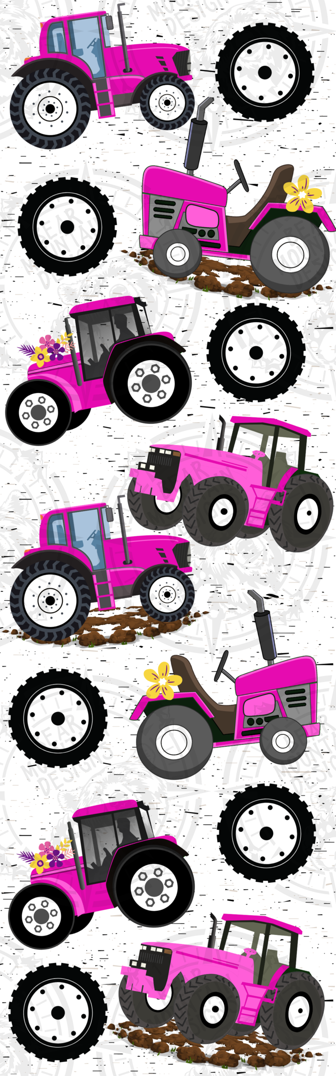 Pink Tractor - Pen Wrap