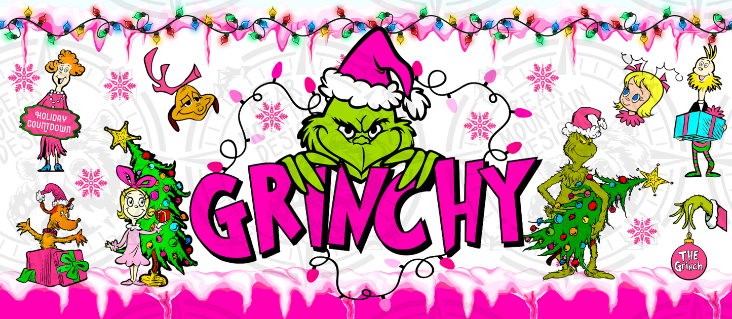 Pink Grinch - Cup Wrap