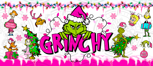 Pink Grinch - Cup Wrap