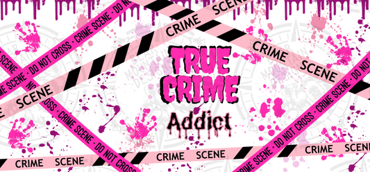 Pink True Crime Junkie - Cup Wrap