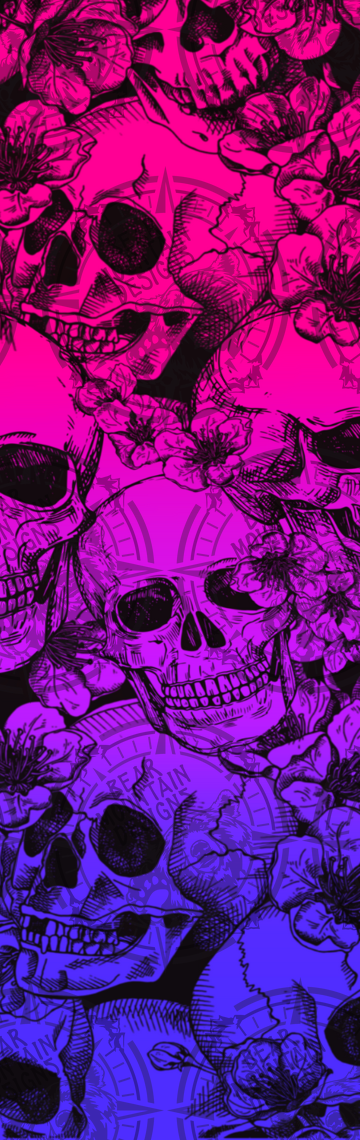 Pink/Purple Skulls - Pen Wrap