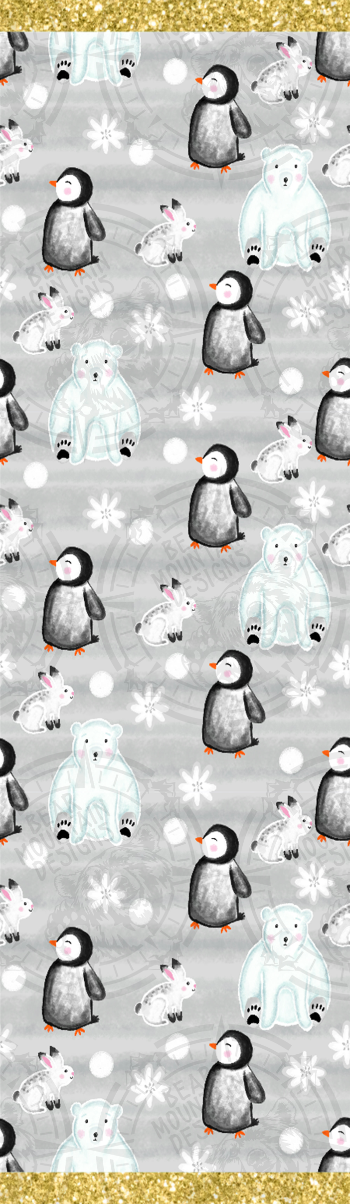 Polar Bear & Penguin Winter - Pen Wrap