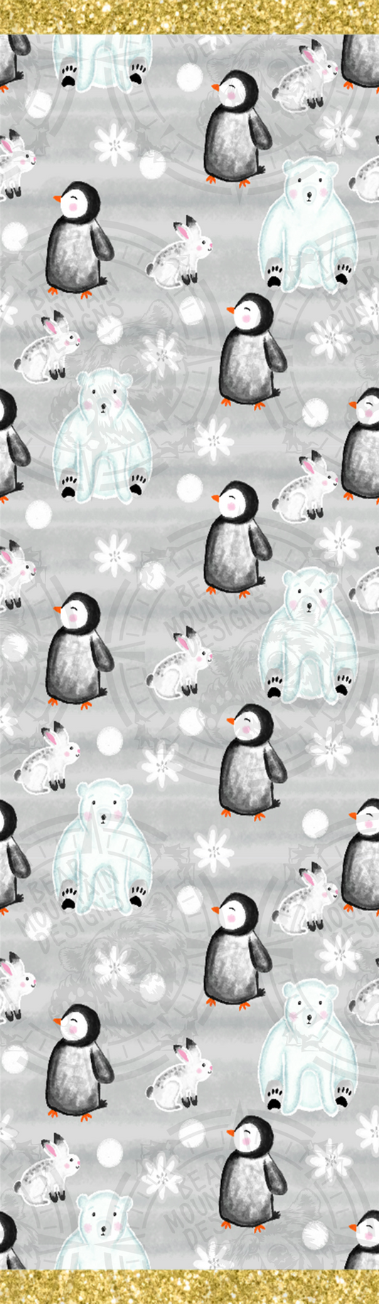 Polar Bear & Penguin Winter - Pen Wrap