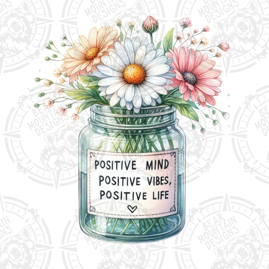 Jar - Positive Mind Positive Vibes Positive Life