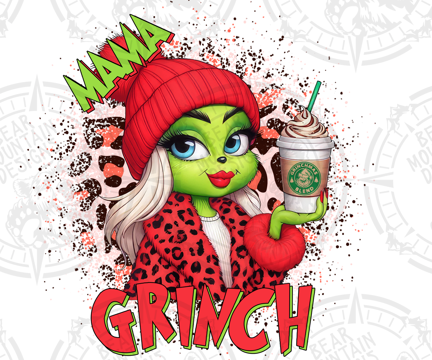 Red Leopard Mama Grinch