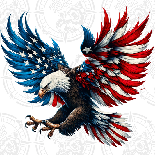 Red White & Blue Eagle